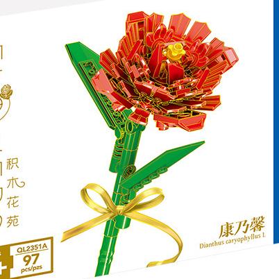 Modello Fiore Bouquet Eterno Blocchi da Costruzione Pianta Decorativa Creativa per Scrivania Casa Assemblare Mattoncini Giocattolo Educativo Regali per Bambine Bambini