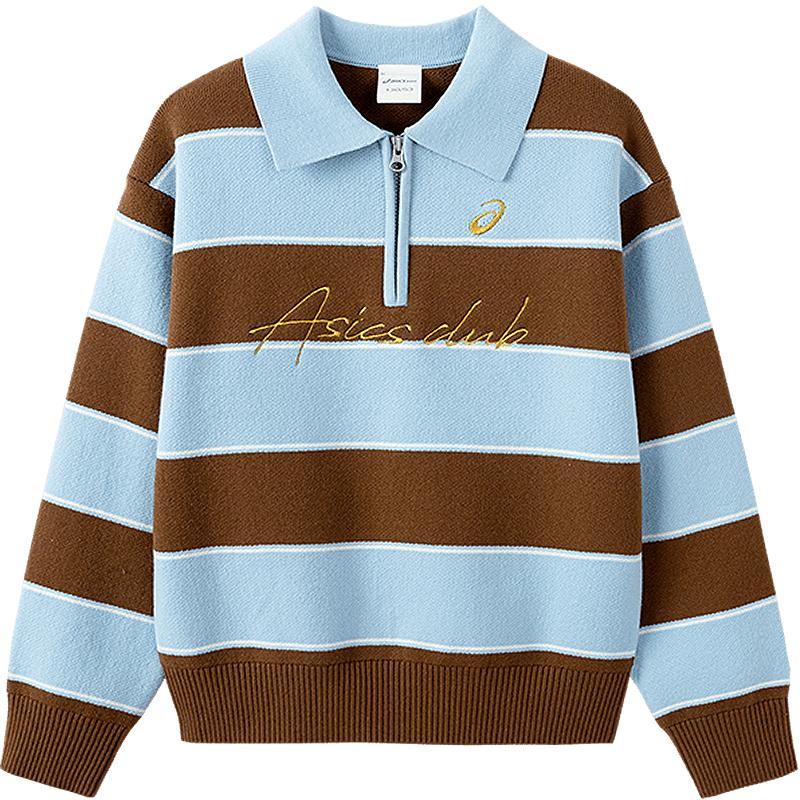 

Asics Kids 2026 New Year Retro Striped Half-Zip Sweater 130