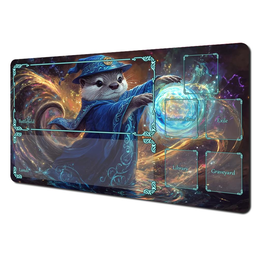 AntiSlip Stain Proof PTCG PlaymatRamen Art Card Game Mat Durable Gaming Desk Pad for Players