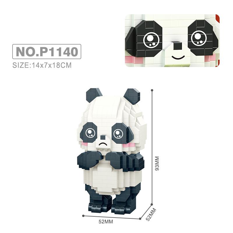 

Idea Nanobricks Lovely Animation Animal Micro Diamond Block Little Panda Construction Blocks Model Educational Toys For Kids Present