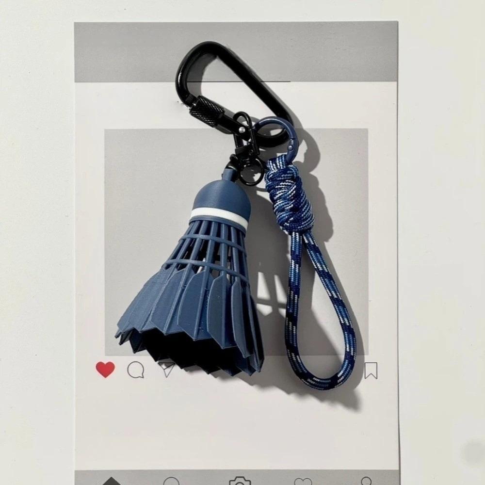 Porte-clés Badminton Couleur Arc-en-ciel Coloré Pendentif Rigolo pour Sac de Badminton Décor Créatif pour Sac à Dos Porte-clés Impression 3D Cadeau gray