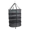 Hanging Drying Mesh with Zipper Breathable Polyester Foldable Hanging Mesh Drying Rack for Fish