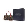 Rowan Artificial Leather Handbag Small Women's Brown & Black CC430-IMOSN