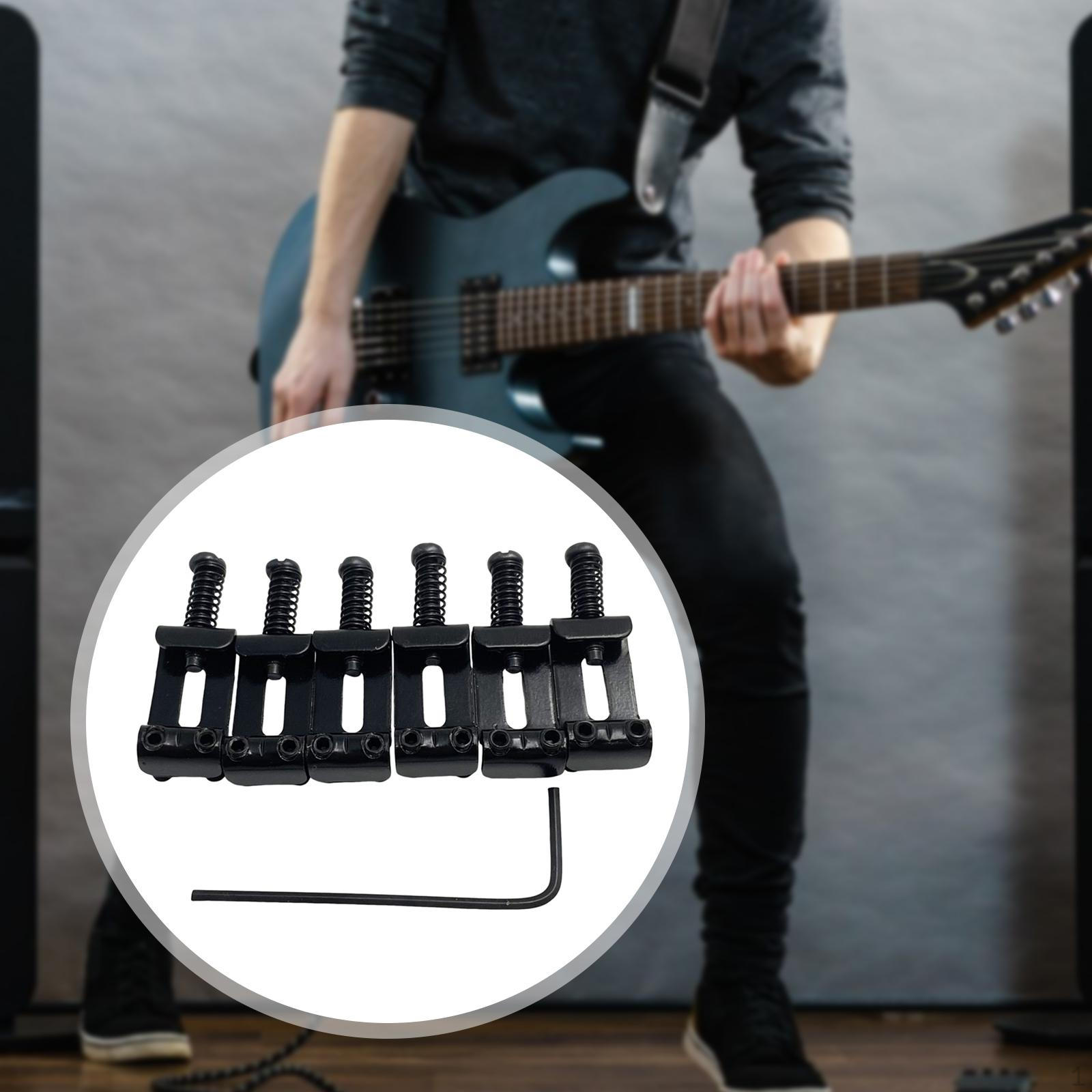 

6 Bridge Inserts for Electric Guitars – Accessories, Instrument Repair Parts, Direct Replacement чорний