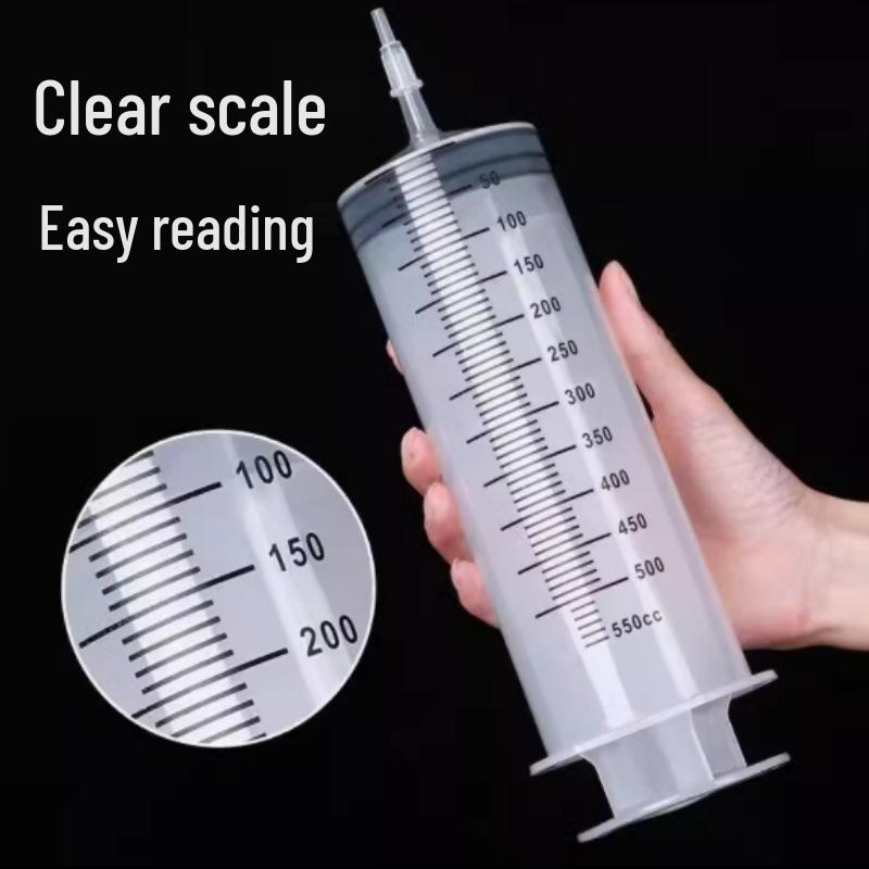 Large Capacity Wide-Mouth Plastic Syringe for Industrial and Household Use