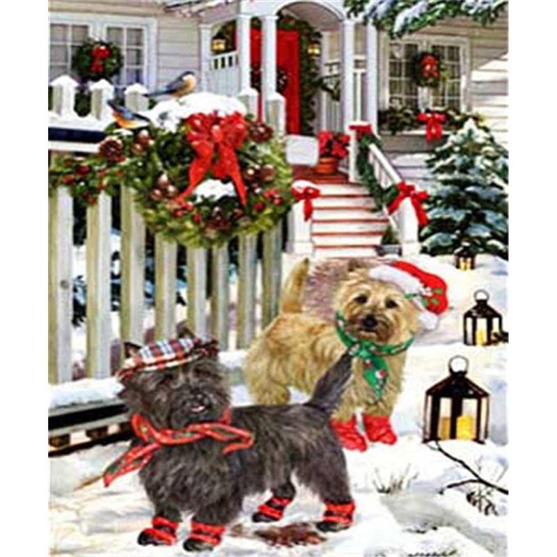 5D DIY Diamond Painting Cute Puppy Diamond Mosaic Diamond Embroidery Full Set Cross Stitch Kits Home Decor Gifts