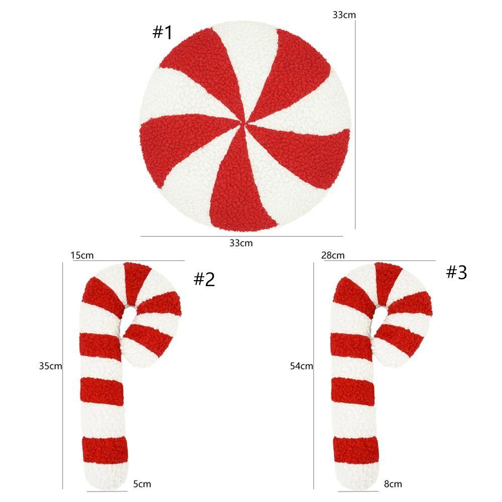 3D Christmas Candy Candy Pillow Handmade Sofa Couch Cushions Xmas Throw Pillow  Party Favors
