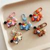 Cartoon Year of the Horse Lucky Keychain Pendant - Cute Bag Charm & Student Backpack Accessory