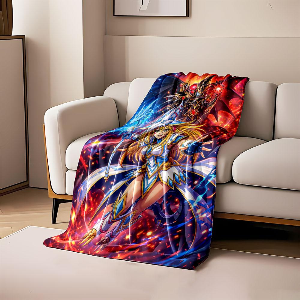 

A duel between armored sorcerers wielding blue and red magical powers. for all seasons blanket lunch break throw gift 80cm x 120cm