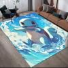 Squirtle Area Rug, Pokemon Fan Cozy Carpet, Great Gift.chl
