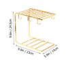 Glass Cup Draining Rack for Kitchen Counter Dish Drying Stand Mug Holder Organizer Space Saving Cup Storage Rack for Home Office