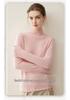 Lekasha Women's 100% Pure Cashmere Half-High Neck Sweater - Autumn/Winter Knit Base Layer