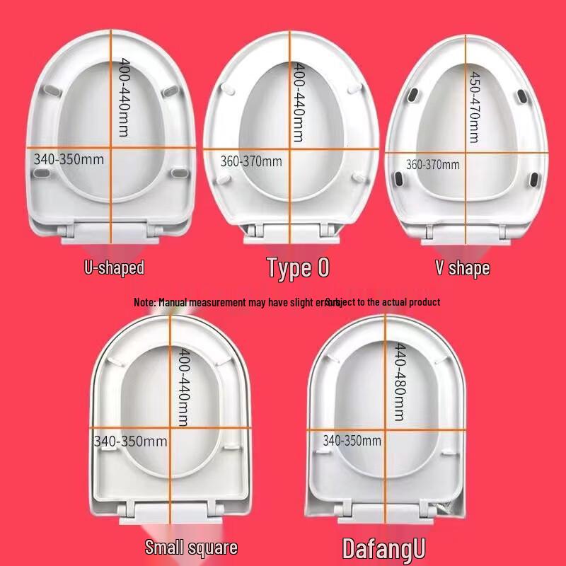 TLXT Thickened PP Toilet Seat Cover