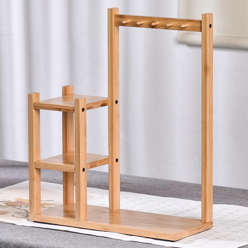Minimalist Bamboo Brush and Pen Holder for Study or Calligraphy