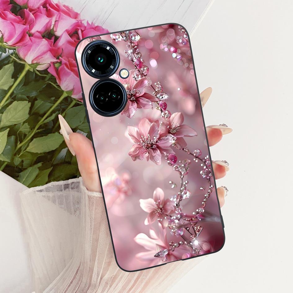 For Tecno Camon 19 Pro CI8 Case Camon19 Pro 5G CI7n Cover Pretty Butterfly Soft Silicone Black Cover For Tecno Camon 19 Neo Etui