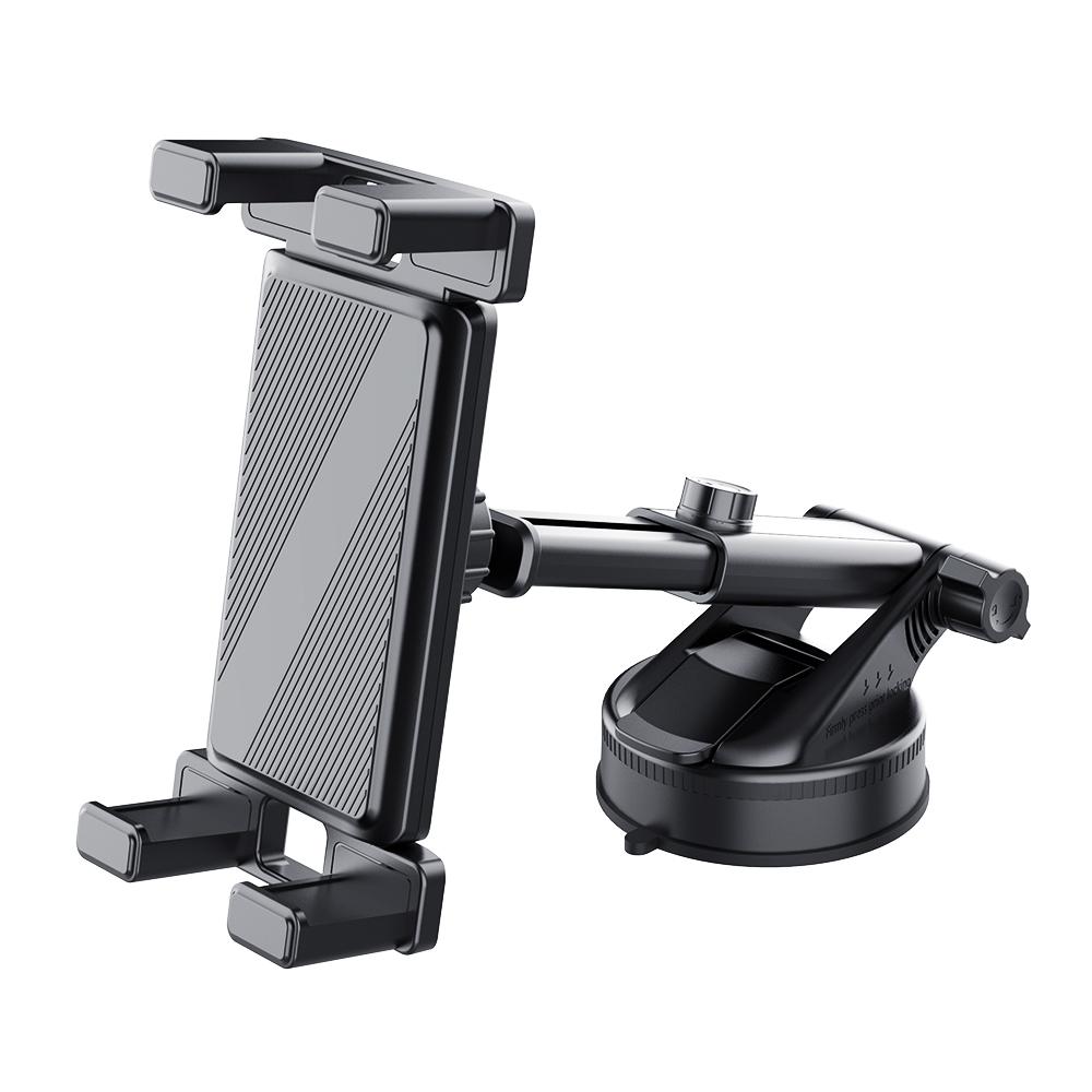 Car Suction Cup Multi-functional Mobile Phone Holder Tablet Holder 360-degree Rotation Extendable Large Screen Holder