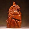 Classical Wood Carvings, Guan Gong Decorations, Living Room, Martial Arts and Wealth Gods, Offering Mahogany Handicrafts