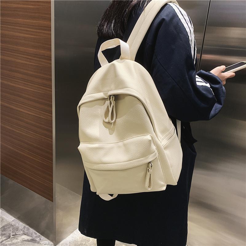 Hocodo Fashion Backpack High Quality Pu Leather Women'S Backpack For Teenage Girls School Shoulder Bag Bagpack Mochila Backpack
