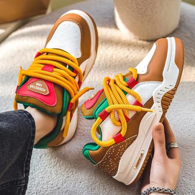 Designer hamburger sneakers heren originele luxe skateboard schoenen heren casual sportschoenen straat hip hop heren trendy skateschoenen