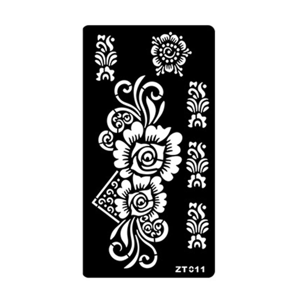 Personalized India Temporary Tattoo Ethnic Style Black Tattoo Decals Arm Foot Tattoos  Women Lady
