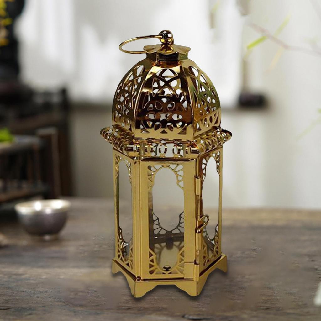 Mini Candle Lantern Vintage Style Decorative Hanging Candle Holder Wind Lamp for Halloween Wedding Decor Table Centerpiece
