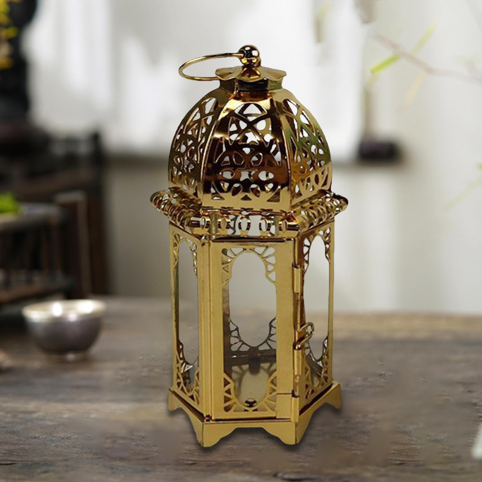 

Mini Candle Lantern Vintage Style Decorative Hanging Candle Holder Wind Lamp for Halloween Wedding Decor Table Centerpiece