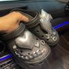 Skodekoration för Crocs DIY Gotisk Silverkedja Ädelsten Strass Skodekoration Spänne för Croc-berlocker Hålskor Tillbehör