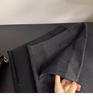 Gray Wool Blend High-Waist A-Line Skirt: Women's Autumn/Winter Slimming, Versatile, Anti-Exposure Design