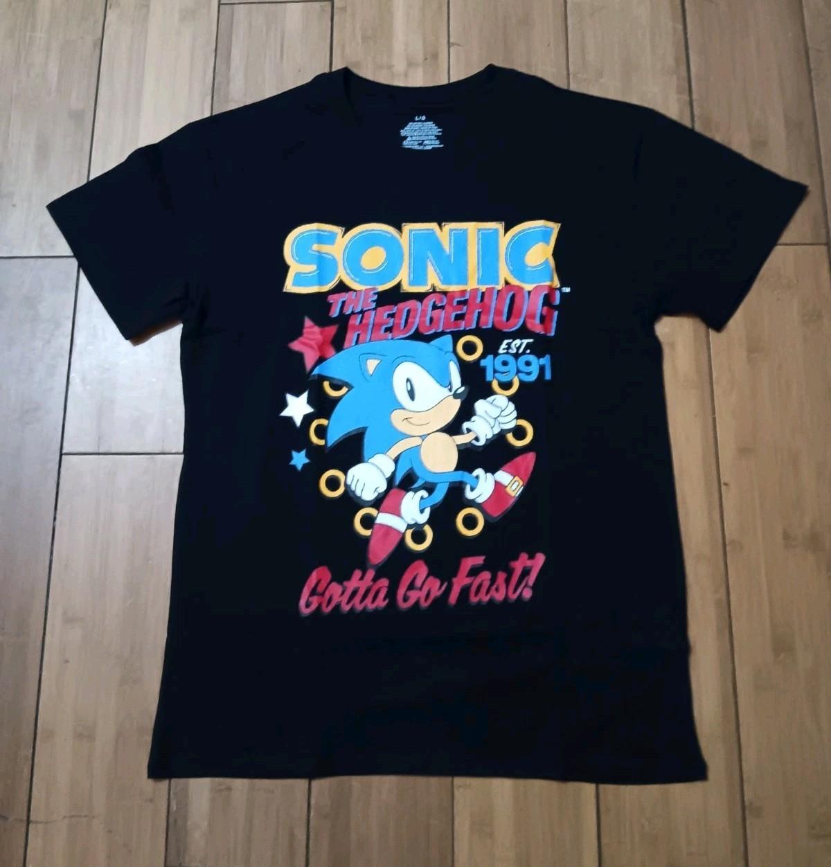 Vintage-Style Sonic The HedgeHog Gotta Go Fast T-shirt M