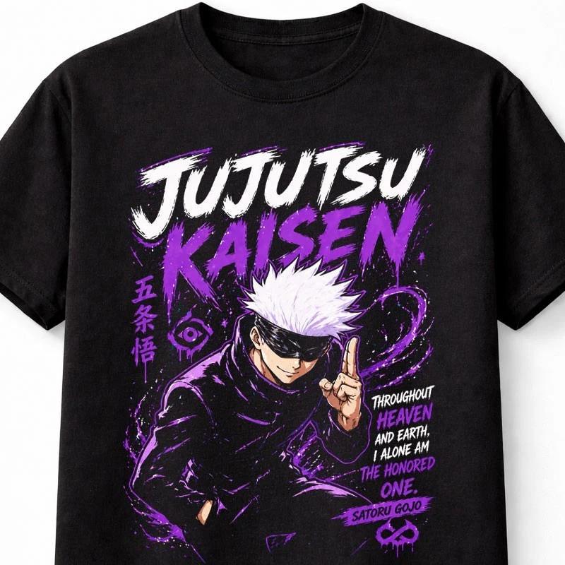 Jujutsu Kaisen Satoru Gojo Anime Sorcerer Cursed Energy Unisex TShirt S