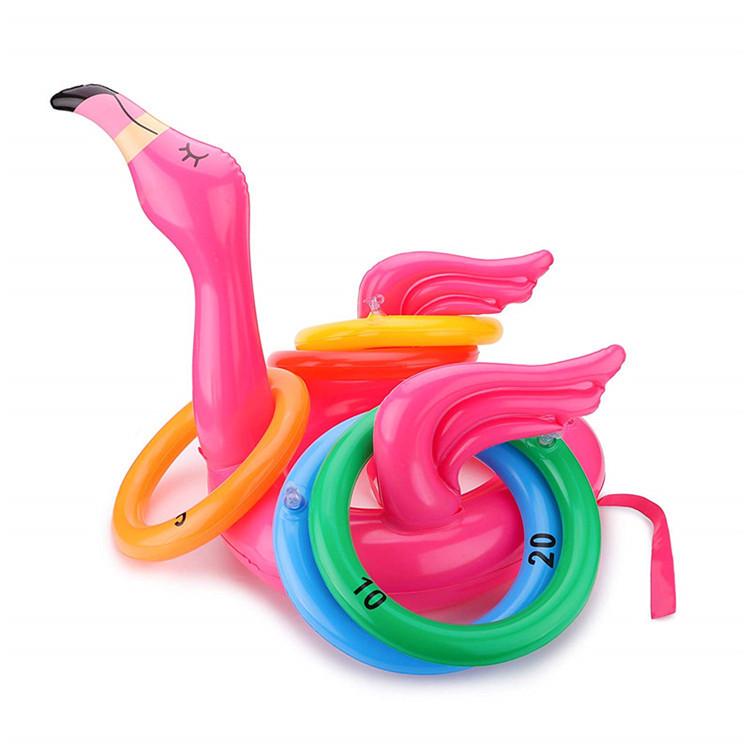 Inflatable Christmas Hat Toss Game - Cactus, Flamingo & Antlers for Parent-Child Fun