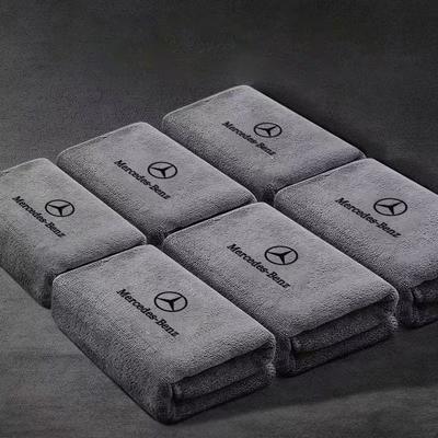 KMLD4 Car Microfiber Cleaning Towel Car Drying Towel Auto Washing Tools For Mercedes Benz W210 W222 W164 W203 W205 W251 CLK GLA ML