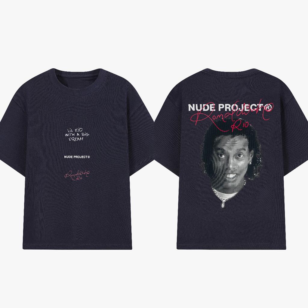 Ronaldinho Printing T-shirt Men's Women's Summer Oversize Loose Cotton Street Trend Brand Top Comfortable Oversized Female Male Clothing