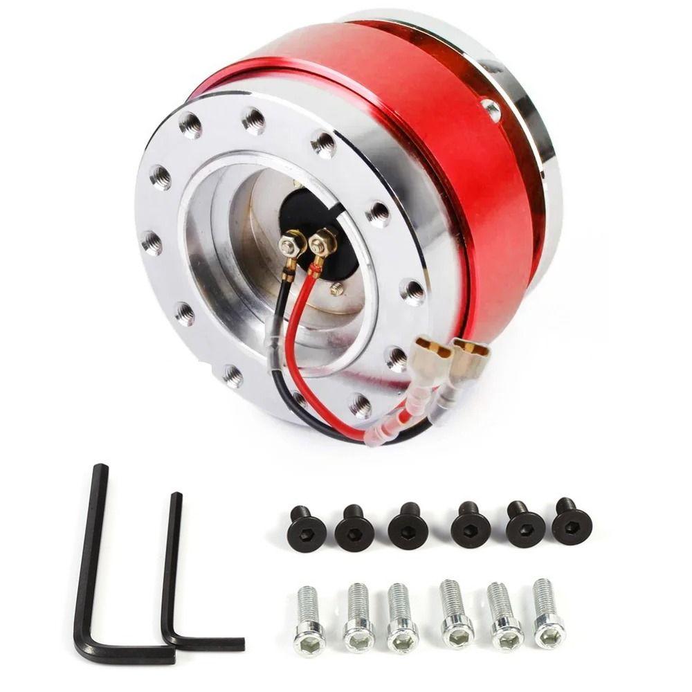 6 Hole Steering Wheel Quick Release 360° Rotation Modified Steering Wheel  Car Refit