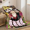 Artistic Jujutsu Kaisen Weekly Jump Cover Multicolor Throw Blanket, Ultra Cozy Blanket for Everyday Use, Cozy Fleece Throw for Family Nights