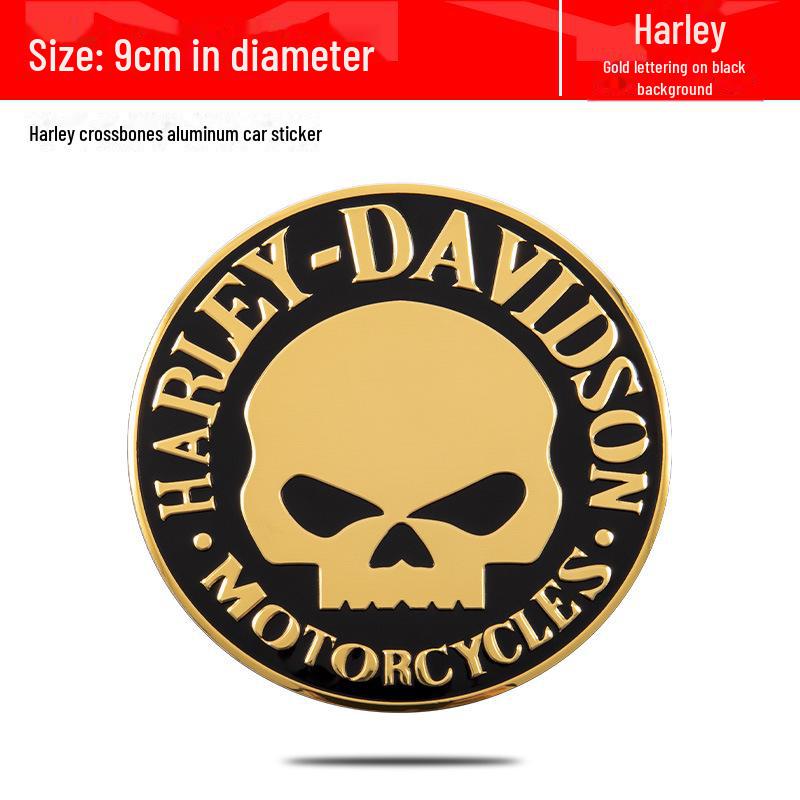 

Наклейки на топливный бак и кузов автомобиля и мотоцикла с металлическим значком в виде черепа