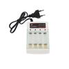 4 Slot AA AAA 1.2V Battery Charger with Independent Charging EU US Plug for Household Electronics and Travel Convenience