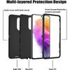 for Samsung Galaxy A73 5G Case, Heavy Duty 3 in 1 Hybrid Hard PC & Soft Silicone Shockproof Drop Protection Case for Samsung Galaxy A73 5G 6.7 inch,