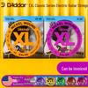 D'Addario Nickel-Plated Electric Guitar String Set (EXL110 & EXL120) - 6 Strings