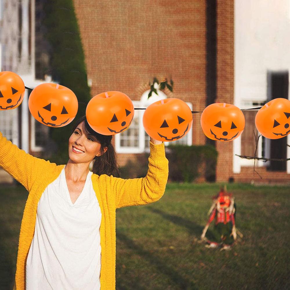 6/1Pcs Halloween Pumpkin Lantern Balloons Ghost Pumpkin Latex Inflatable Balloon Kids Gifts Toys Halloween Party Decors Supplies