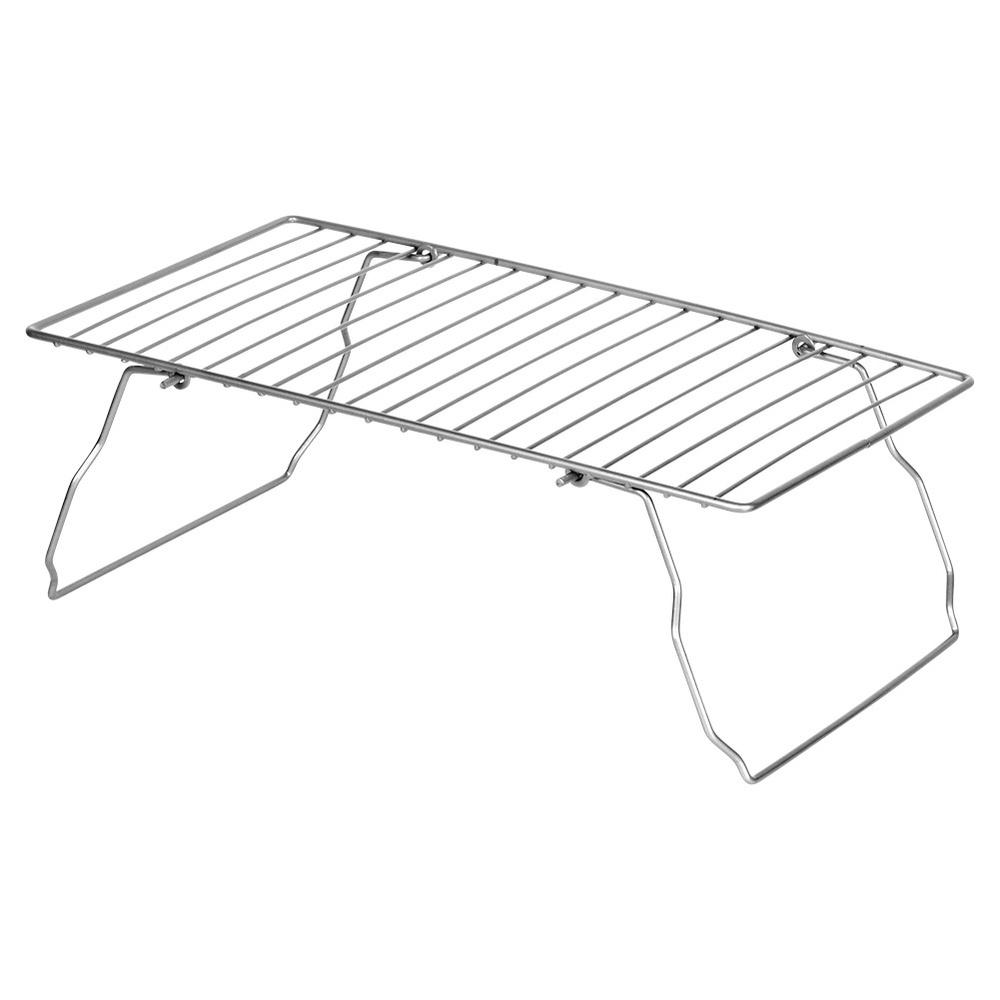 Metal Kitchen Shelf for Countertop, Folding Cabinet Rack, Organizer Stand