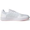 Adidas Neo Hoops 2.0 Round Toe Comfortable Non-Slip Breathable Low-Top Basketball Shoes Women Sneaker White Pink GY7529