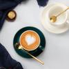 Ins Marmor Kaffeetasse Teller Zweiteiliges Set Becher Wassertasse Kaffeetasse Milchtasse Frühstückstasse Nachmittagstee Paar Geschenk