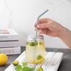 Reusable Silicone Straws Set with Cleaning Brushes, for Water, Milk, Juices, Smoothies, Flexible Portable, Straight, Bent Straws