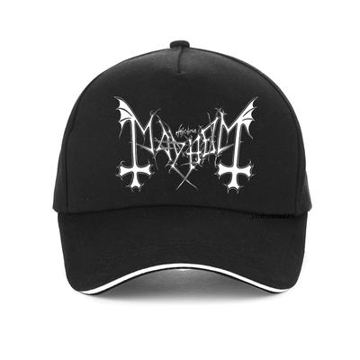 Rapçi Mayhem Death Metal Cool Unisex Kadın Beyzbol şapkası Moda Yaz Nefes alabilen açık hava güneş şapkası Ayarlanabilir Snapback şapkalar