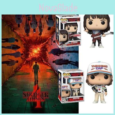 Funko Pop 1240 Dustin 1250 Eddie Stranger Things Vinyl Modell Sammelfigur Puppe Ornament
