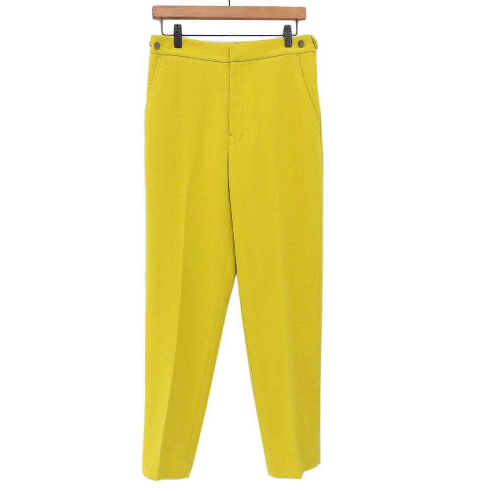 Grace Class Grace Class Double Cloth Tapered Pants Bottoms Women's Yellow Size 38 02223 11186-00 In Good Condition Bottoms 38 yellowUsed