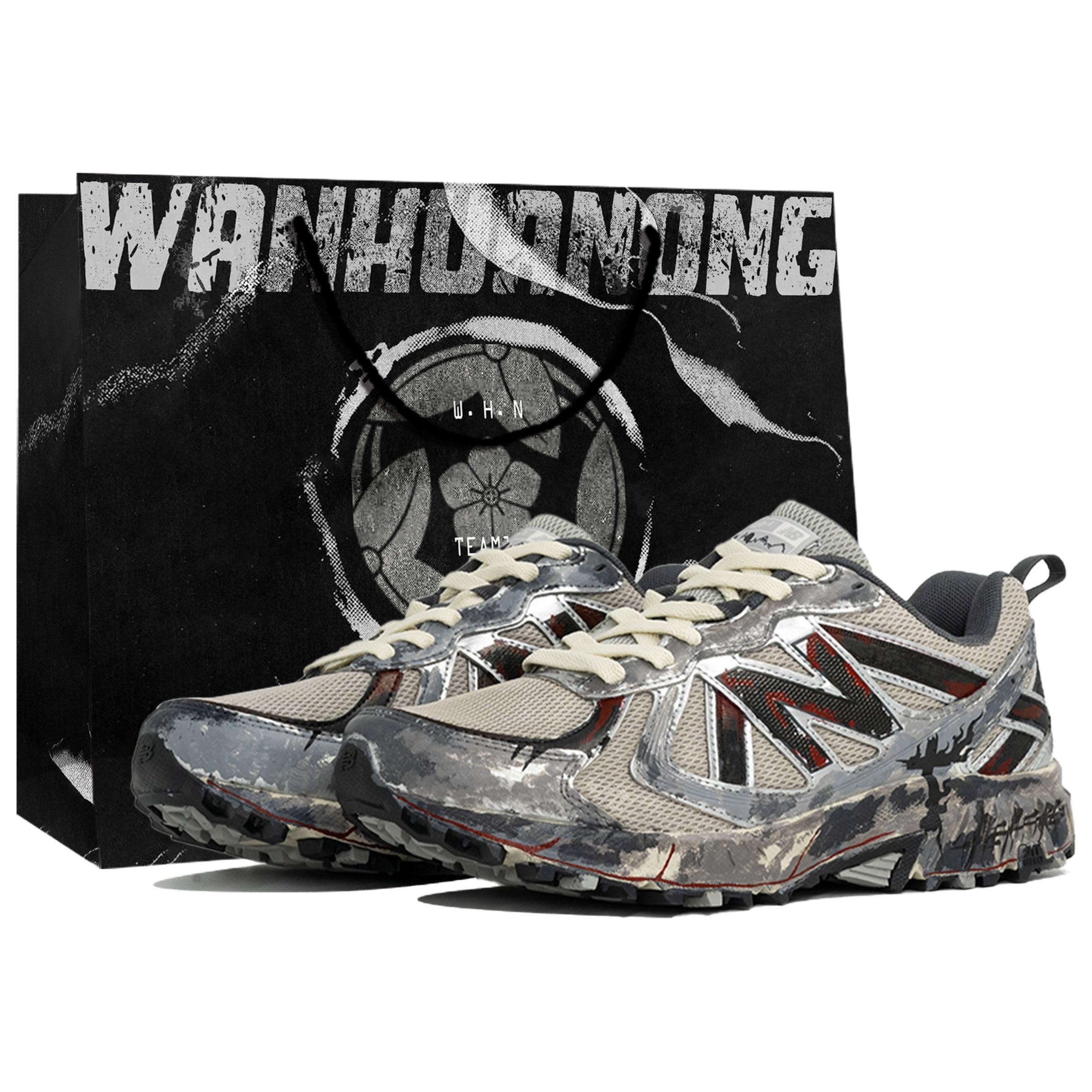 

New Balance NB 410 V5 Abrasion Resistant Low top Casual Running Shoes Unisex Silver Black Gray MT410KR5(Team113-HellfireBOX) 40 2E-Width