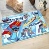 1pc Stitch Cartoon Carpet, 100% Polyester, Non-slip, Machine Washable, Waterproof, Outdoor Yard and Garden Decor, Home and Bedroom Decorative