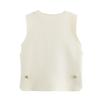 2024 Winter Women's European & American Style Knitted Vest with Side Button Embellishment